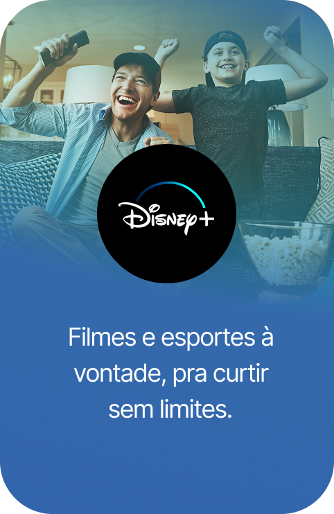 Disney+ — Filmes e esportes à vontade, pra curtir sem limites com toda a família.